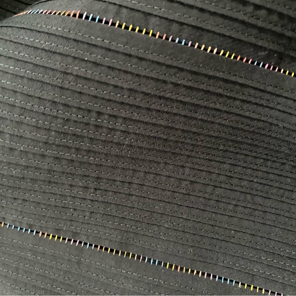 Multi-Colored Black Button Down By Robert Graham - image 4